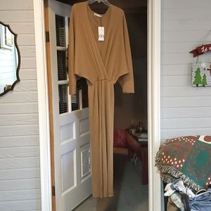 Zara Italian Yarn Knit Jumpsuit NWT